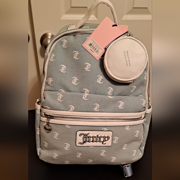 Juicy Couture Handbags - Juicy Couture Queen of Everything Square Backpack NWT w/change accessory pouch